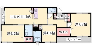 カーサグラスの物件間取画像